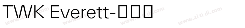 TWK Everett字体转换 TWK Everett字体转换
